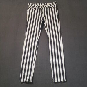 Johnnie B Jeans Womens Size 24R Low Rise Skinny Vertical Stripes